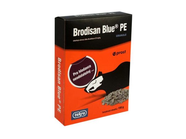 Granule proti potkanom AgroBio Brodisan Blue PE 150g